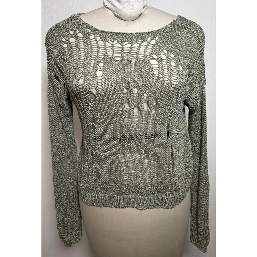 Silence + Noise Urban Outfitters Medium NWT Open Knit Distresses Sweater Medium